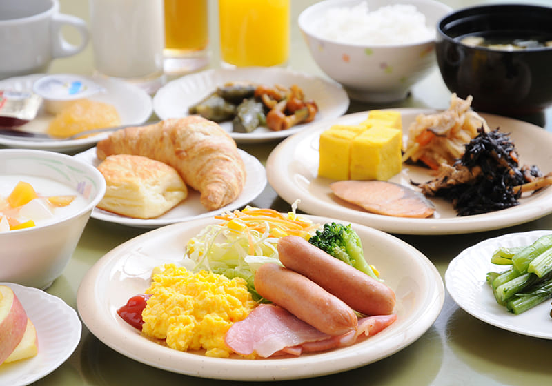 朝食バイキング一例