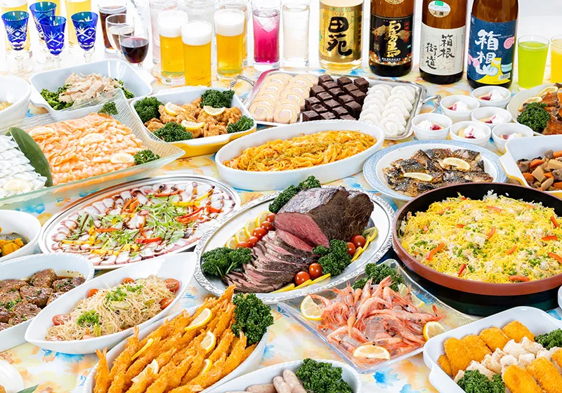 夕食バイキング一例