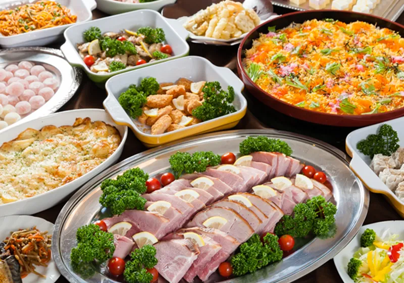 夕食バイキング一例